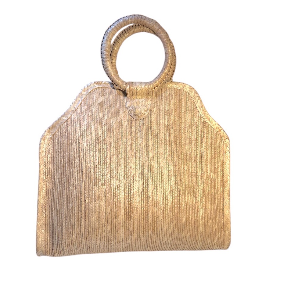 Large Rattan Woven Handbag